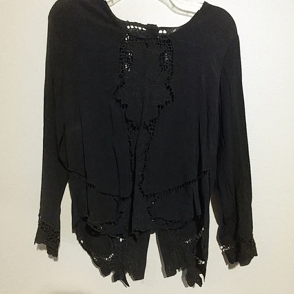 Black boho shirt - Picture 2 of 3